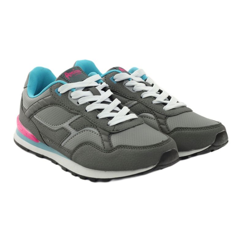 American Club Amerikansk C1 grå joggning i sport blå rosa 4