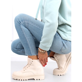 Bibi Beige ankelhöga vandringssneakers 2