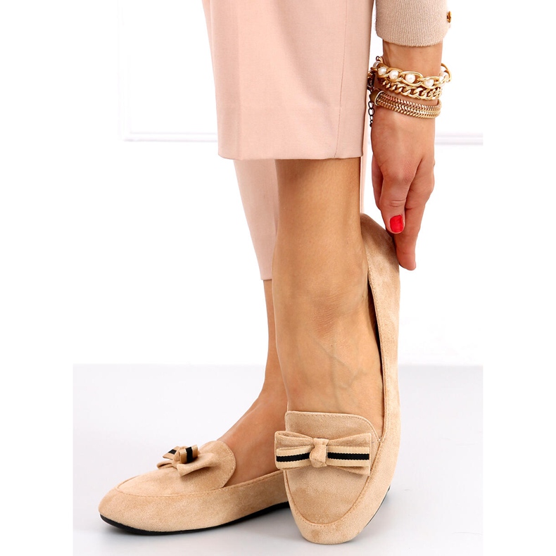 Maren Apricot dam loafers beige 1