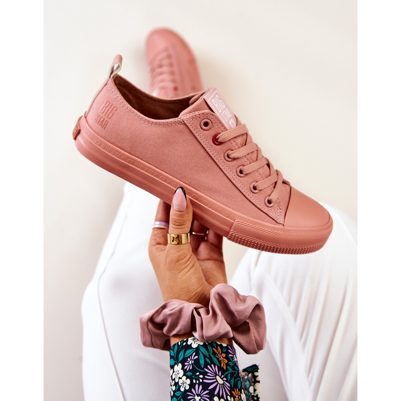 Low Sneakers Big Star JJ274005 Mörkrosa 2