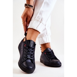 Low Leather Sneakers Big Star JJ274006 Svart 2