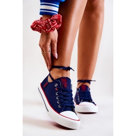 Sneakers för damer Big Star JJ274121 Marinblå 2