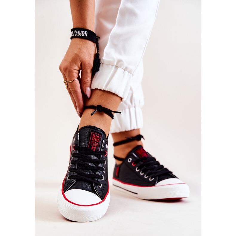 Läder Sneakers Big Star JJ274129 Svart 1