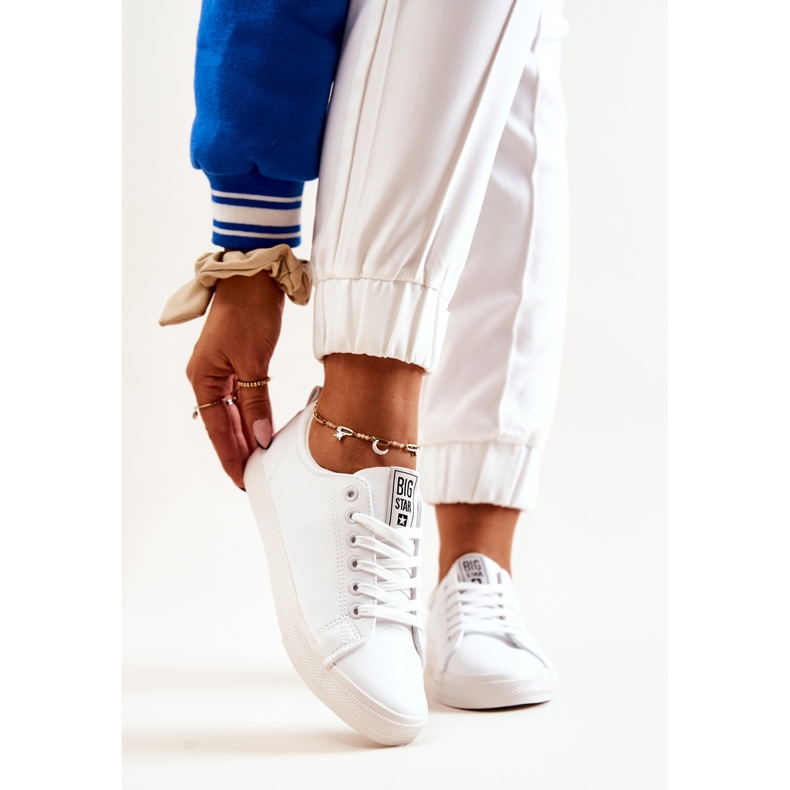 Läder Sneakers Big Star JJ274311 Vit 2