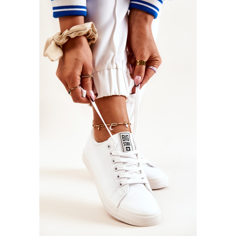 Läder Sneakers Big Star JJ274311 Vit 1