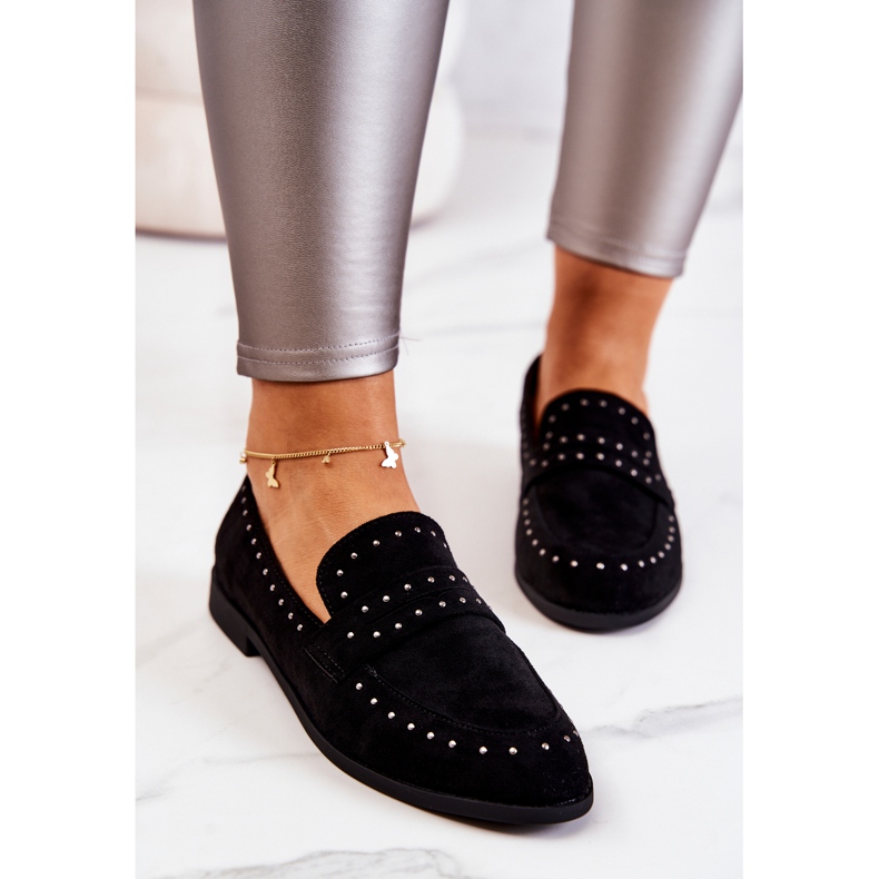 PL5 Mocka Loafers Med Jets La.Fi Black Maliyah svart 1