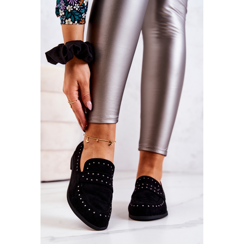 PL5 Mocka Loafers Med Jets La.Fi Black Maliyah svart 2