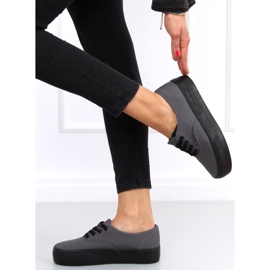 Högsulade sneakers Donau DK.GRAY grå 1