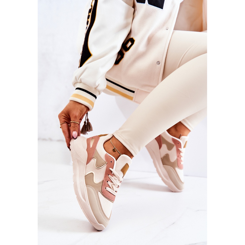 PS1 Damsportskor Sneakers Beige-Rosa Bethell 2