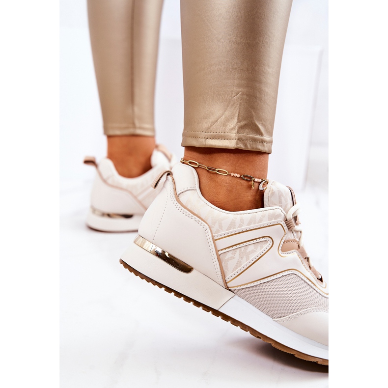 FS2 Sportskor På Den Beige Ginevra Plattformen 1