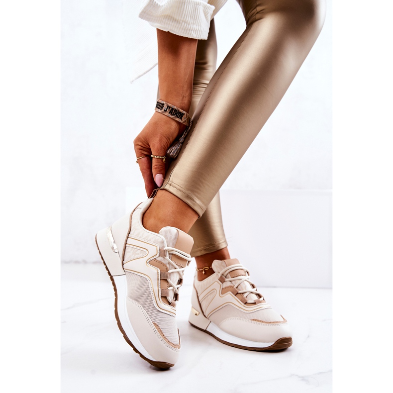 FS2 Sportskor På Den Beige Ginevra Plattformen 2