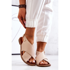 Lewski Shoes Lädersandaler Lewski 3019 Beige 2