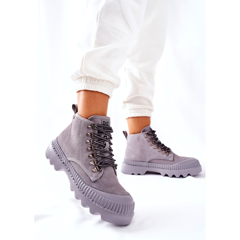 Läderstövlar Big Star II274365 Grå 3