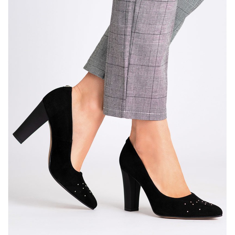 Marco Shoes Svarta 1007P -pumpar med jetstrålar 2