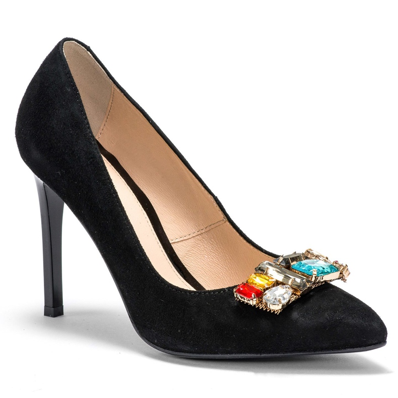 Marco Shoes 1057P svarta dubbar med stora stenar 2