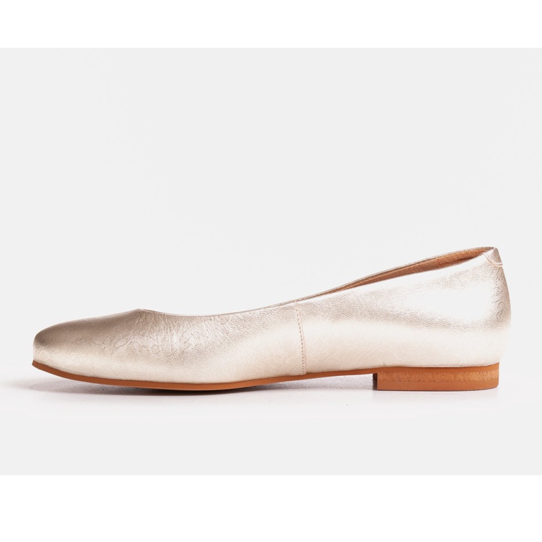 Marco Shoes Ballerinor i guldmocka gyllene 1