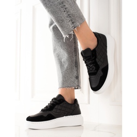 BUONAROTTI Quiltade Sportskor Sneakers svart 1