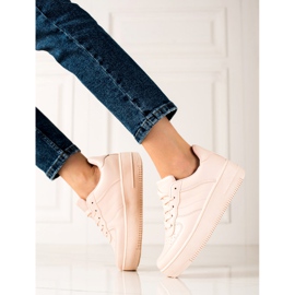 TRENDI Rosa klassiska sneakers 1