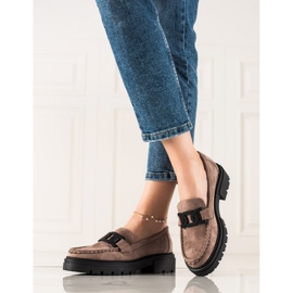 Mode LA.FI loafers beige brun 1