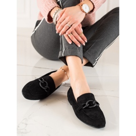 LA.FI loafers i mocka svart 1