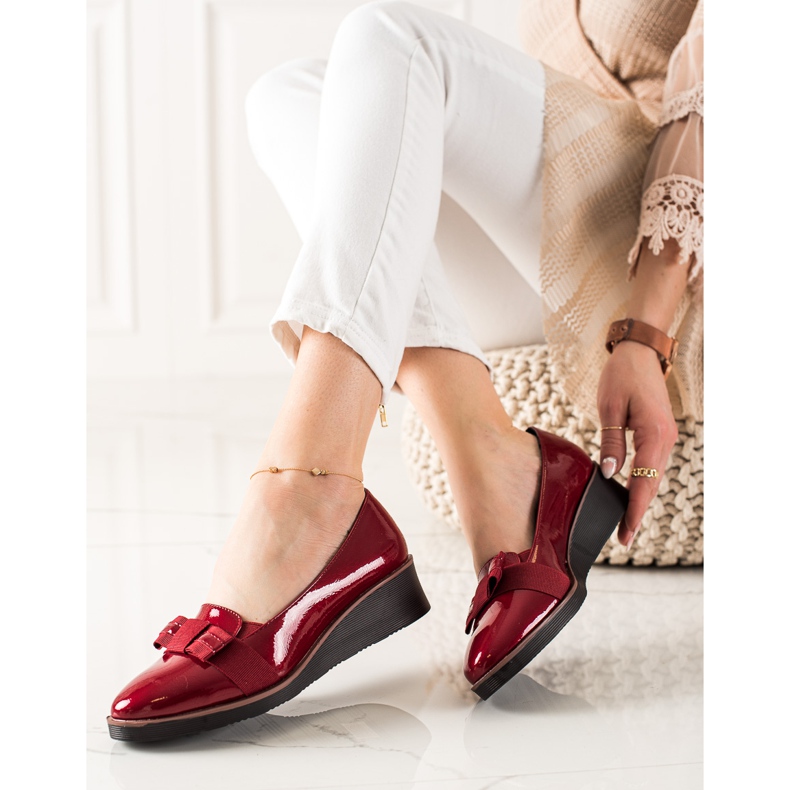 Lackade Vinceza skor röd mångfärgad 1