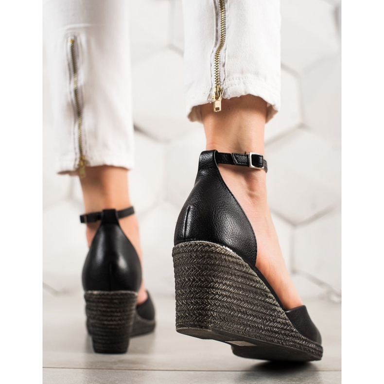 W. Potocki Sandaler Pumps På Koturnie Potocki svart 1