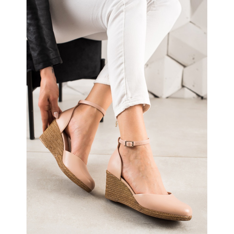 W. Potocki Sandaler Pumps På Koturnie Potocki beige 1