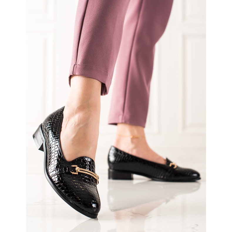 W. Potocki Eleganta skor med Potocki dekoration svart 1