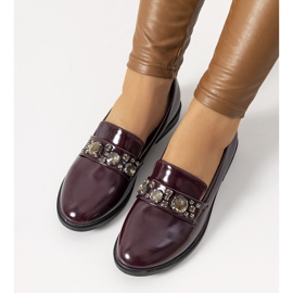 Shinn rödbruna loafers mångfärgad 1