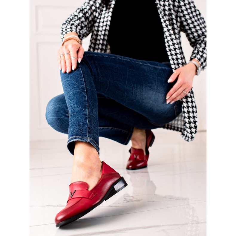 Klassiska röda VINCEZA-skor 1