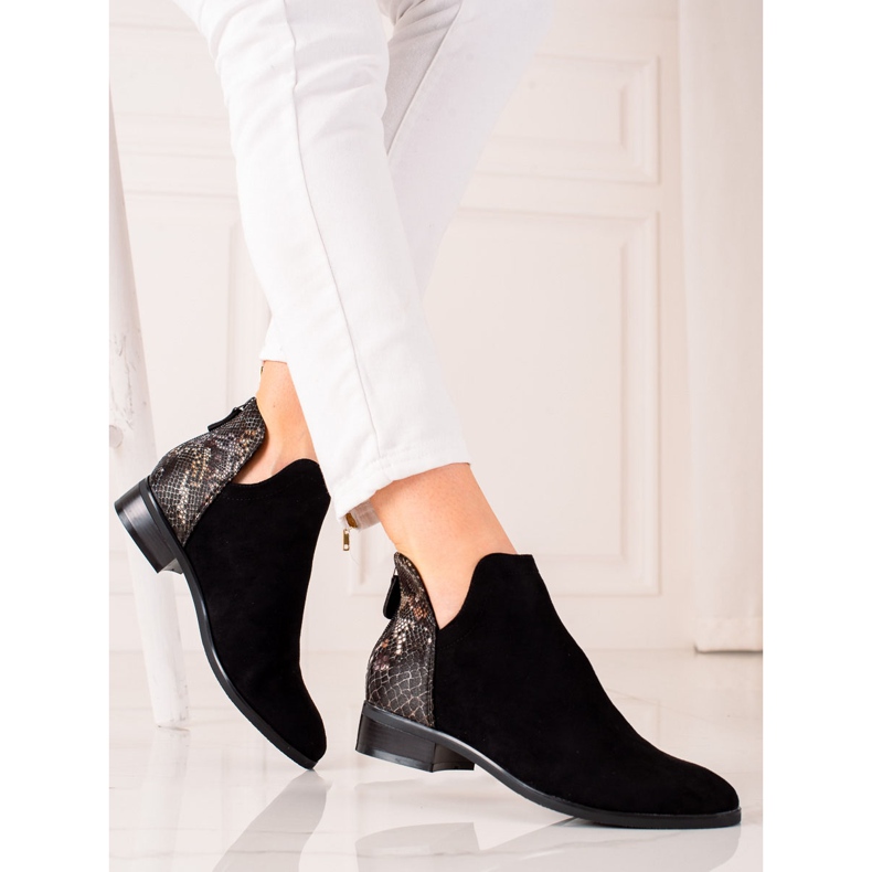 Svarta stövlar med Vinceza-snitt brun 1