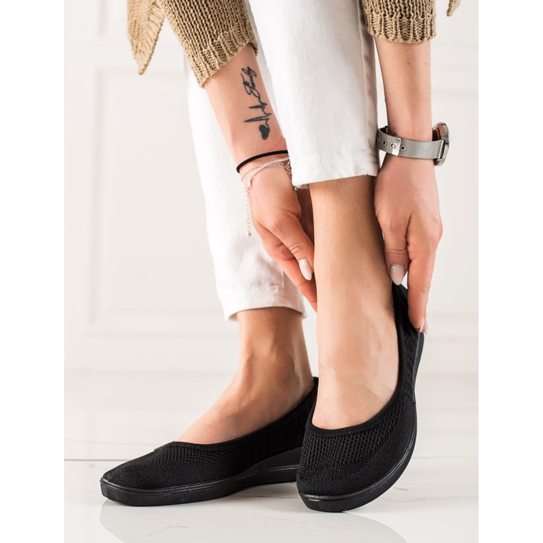 Evento Bekväma svarta ballerinor 2