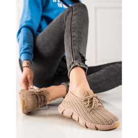 TRENDI Bruna sportskor beige 1