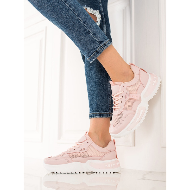 TRENDI Rosa mode sneakers 1