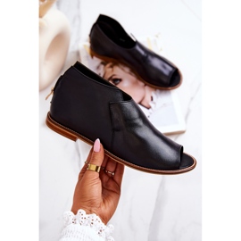 Läderstövlar på hög klack Laura Messi Black 2324 svart 1