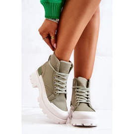 PS1 Faithfull Gröna knytkängor 2