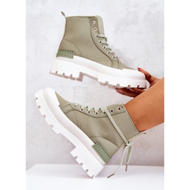 PS1 Faithfull Gröna knytkängor 1