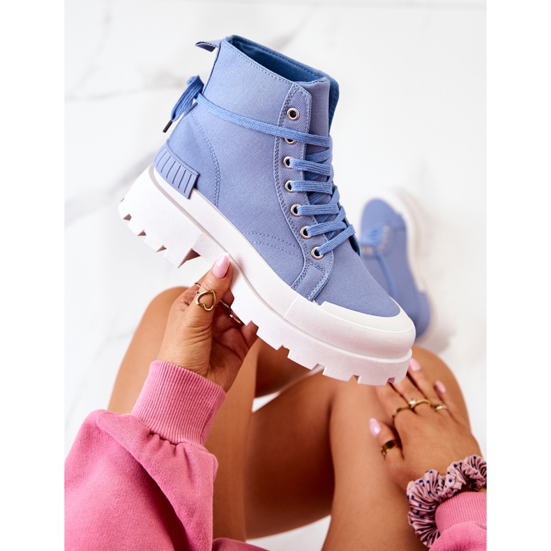 PS1 Faithfull blå bundna stövlar 1