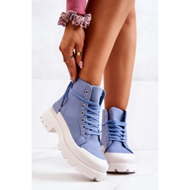 PS1 Faithfull blå bundna stövlar 2