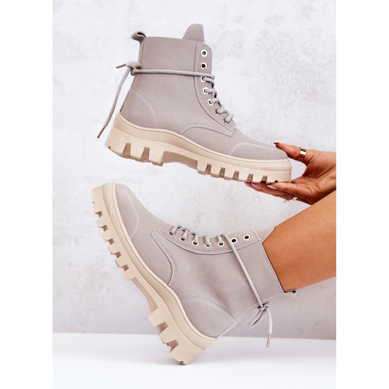 PS1 Mockastövlar Tied Grå Hurricane 1