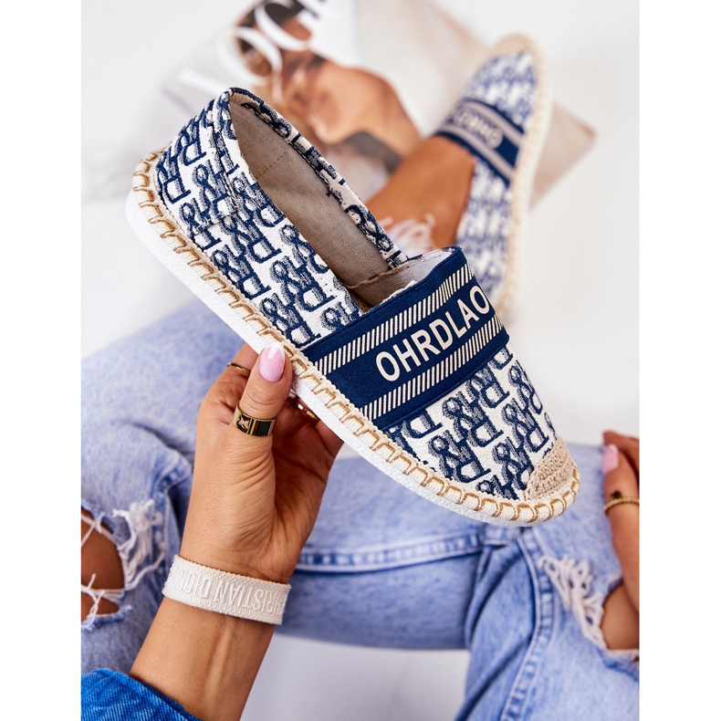 Klassiska Blue Warm Time Espadrilles vit 1