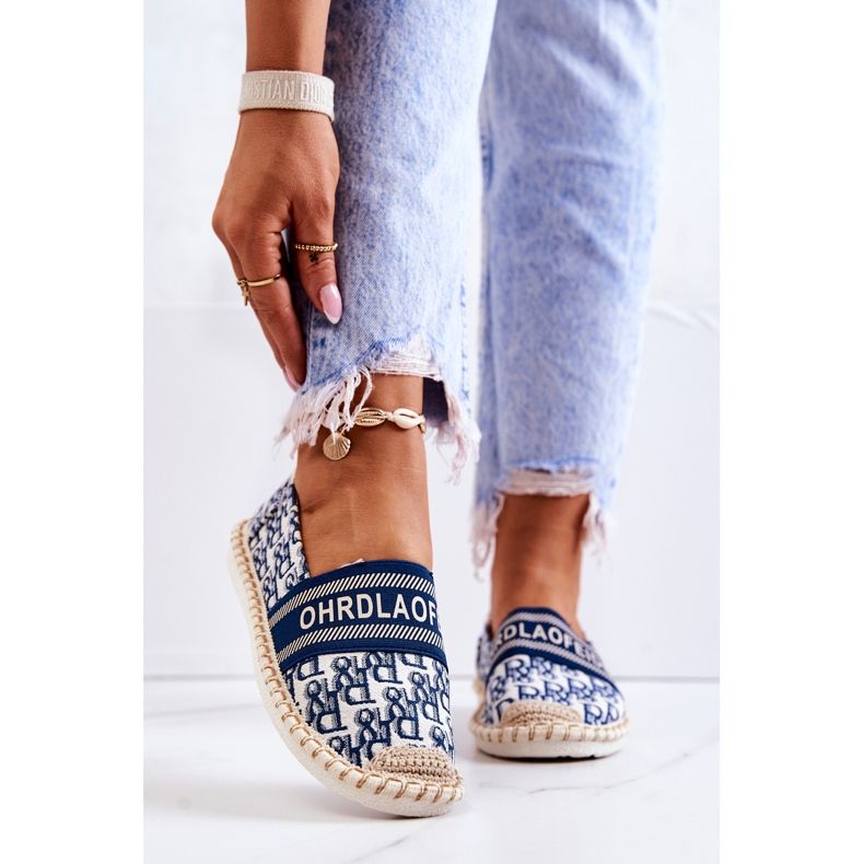 Klassiska Blue Warm Time Espadrilles vit 2