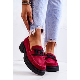 PL5 Loafers i mocka med La.Fi-dekoration Fuchsia Laurene rosa 2