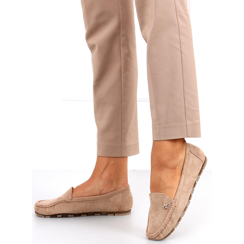 Sekue Khaki loafers för kvinnor beige 1