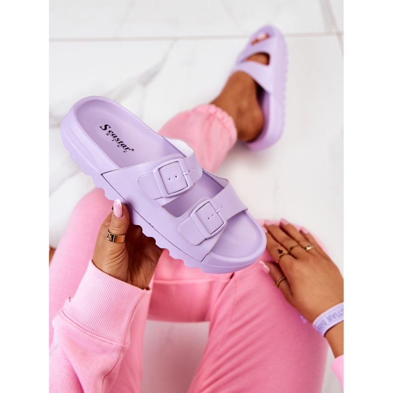 PS1 Gummitofflor På Den Lila Westie Plattformen purpur 1