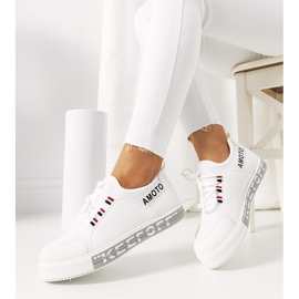 Burges vita sneakers för kvinnor 1