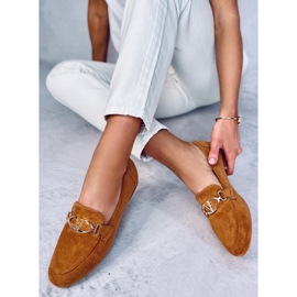 Fred Camel loafers dam brun 2