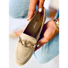 Freda Beige loafers för dam 2