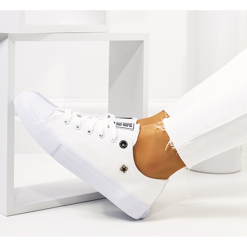 Vita sneakers för kvinnor Big Star AA274010 1