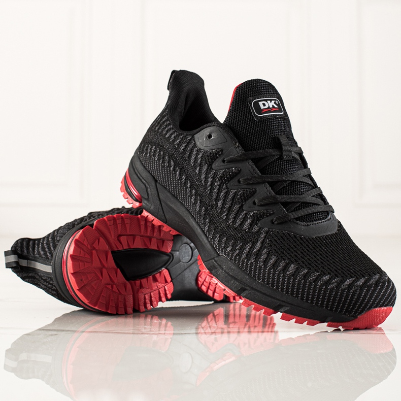 DK Bekväma sportskor för män svart grå 1